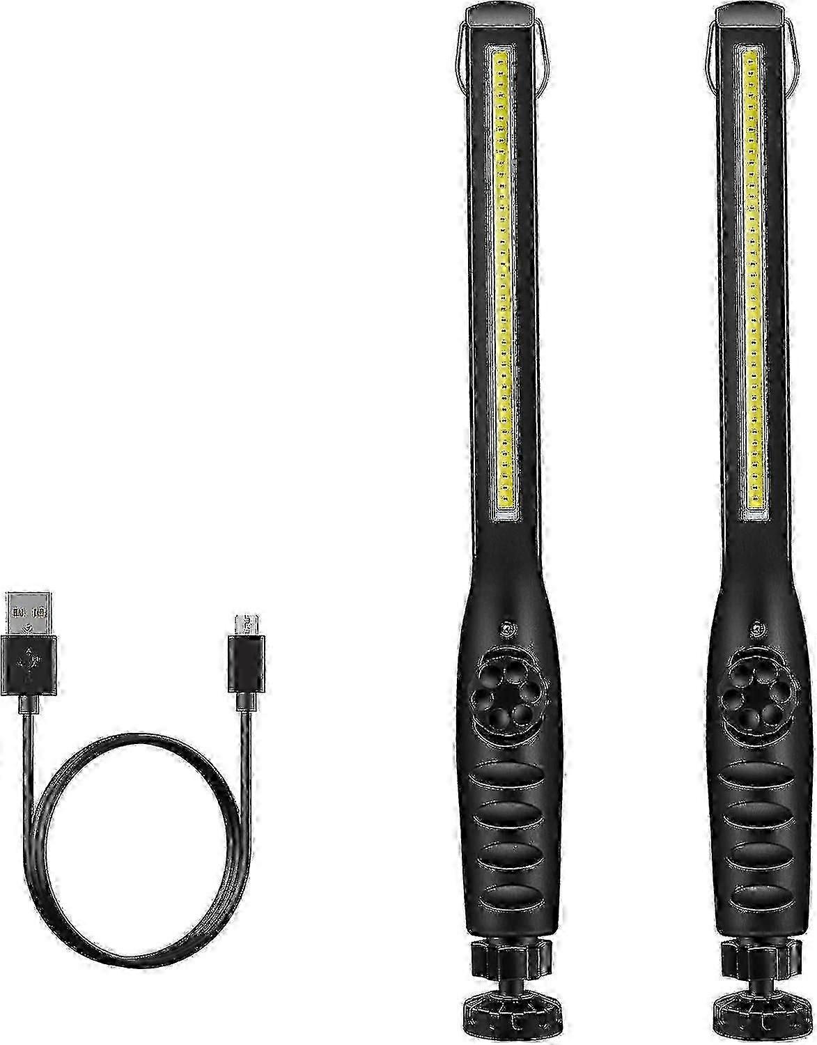 USB Rechargeable COB Work Light - Magnetic Base & Hanging Hook for DIY & Outdoor Activities