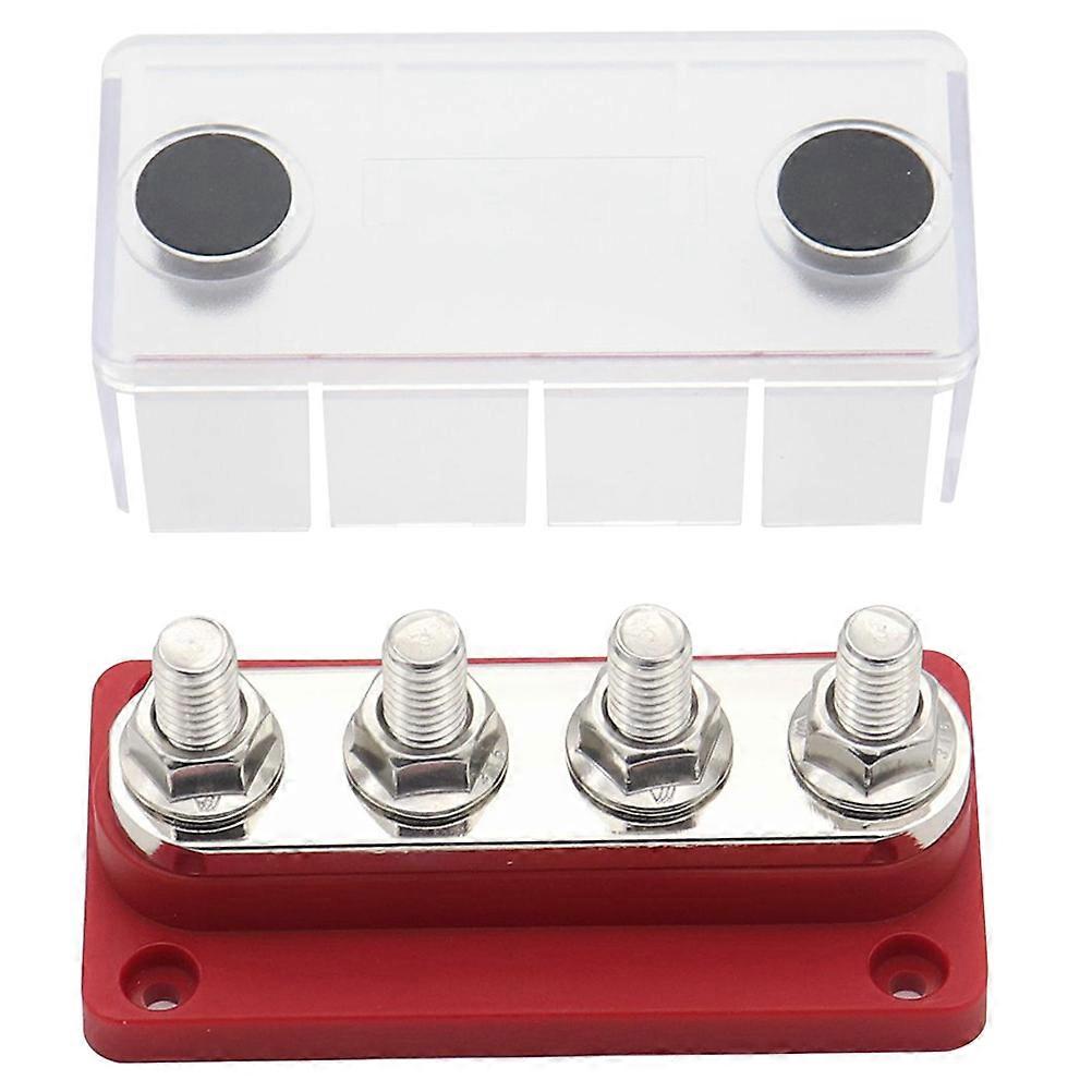 Terminal Strips Distribution Terminal Block Copper Nickel Copper Plate 4x2x2 7in Electrical Distribution 1Set