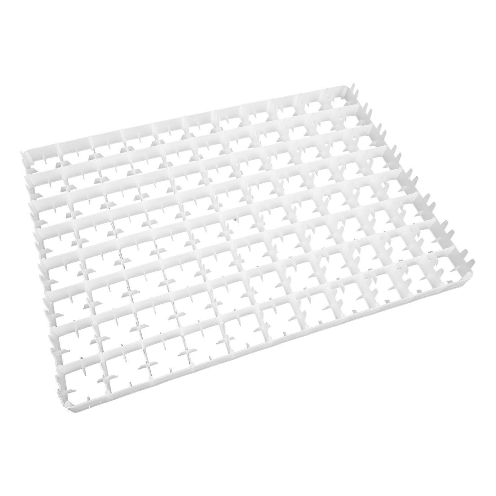 Plastic Egg Tray with 88 Compartments for Home Use Beige Color Lightweight and Durable 8.8 Inches
