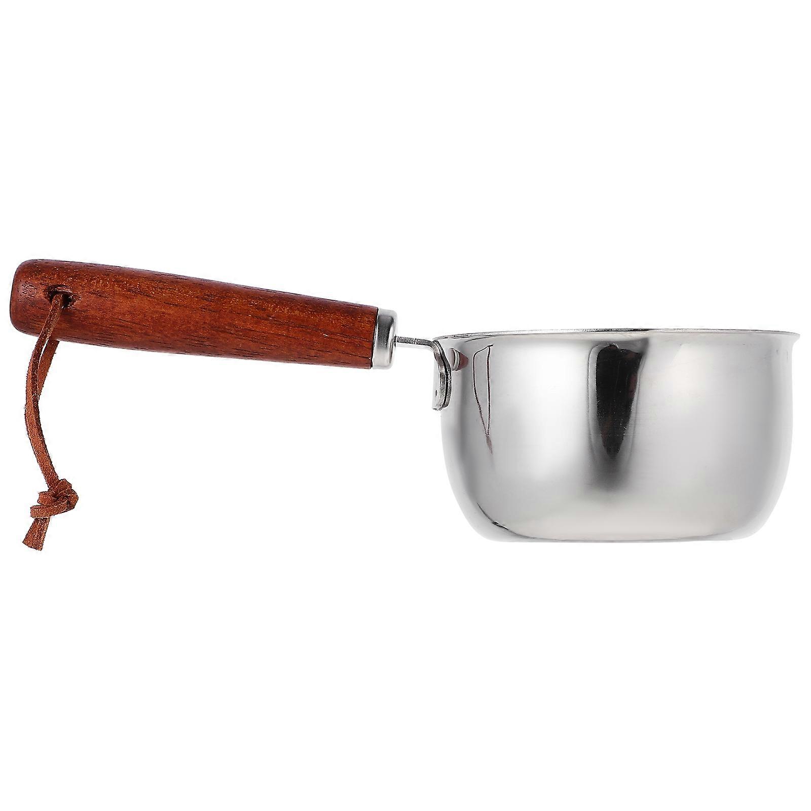 Cooking Sauce Pot With Spout Stainless Steel Small Induction Pot Suitable For Induction Stove Assorted Color 1Pcs