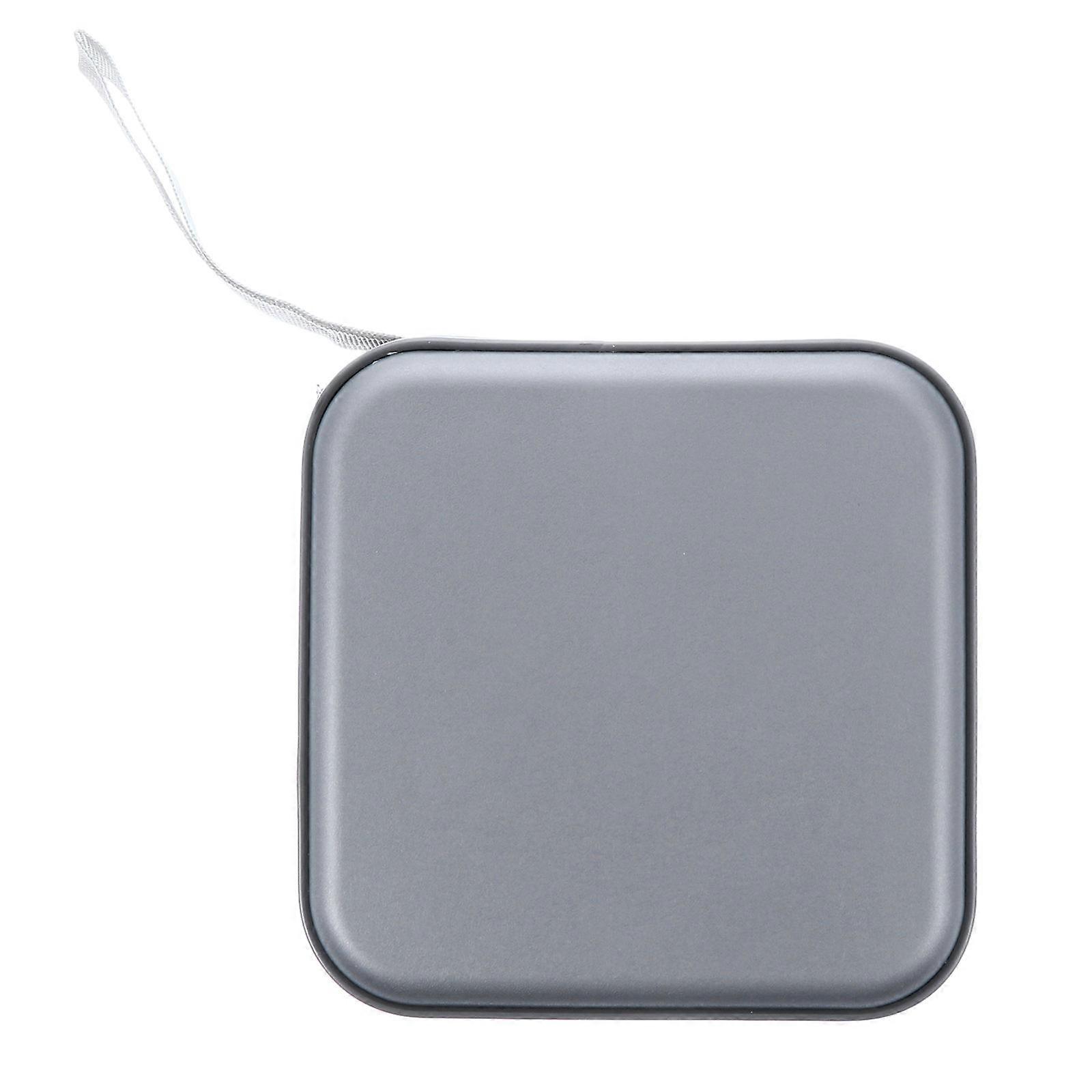 Portable CD Storage Pouch with 40 Capacity for Movie DVD Organizer at Home Silver