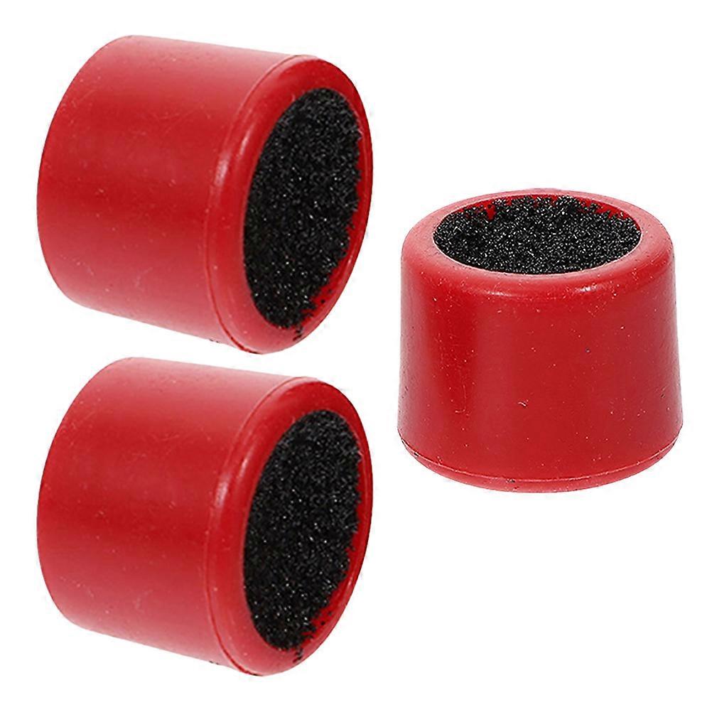 Pool Tip Shaper For Billiard Players Red 2.30X2.10X2.00Cm Home Use Shaping 3Pcs