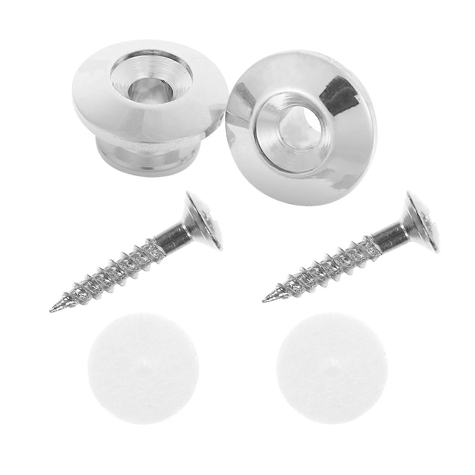 Guitar Strap Blocks Low Profile Guitar Strap Lock Button Wear-Resistant Mushroom Head For Backpack 2Pcs