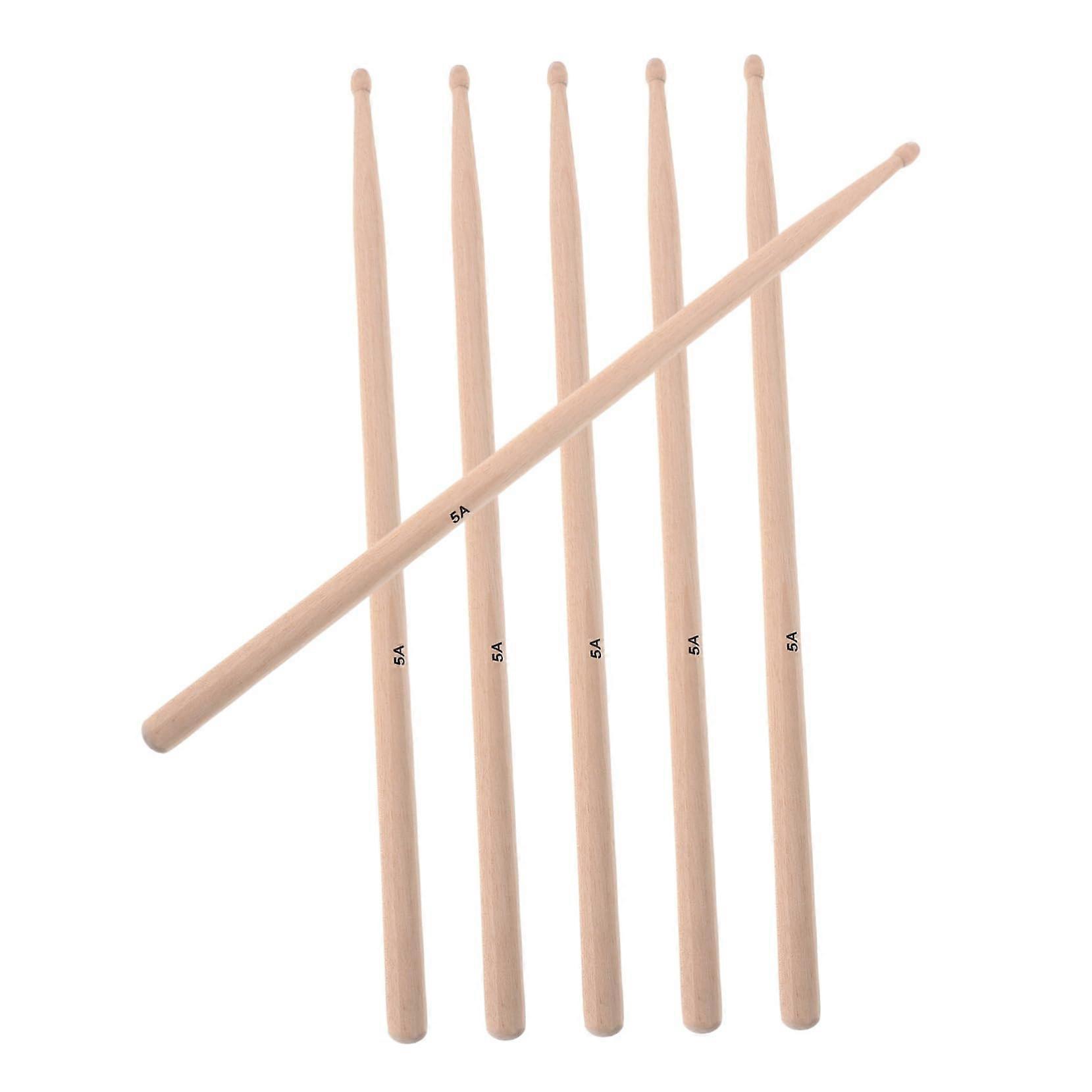 Maple Wood Drumsticks - 3 Pairs Ergonomic Drum Sticks for Drums, Drum Sets, and Jazz Drumming, Versatile Use