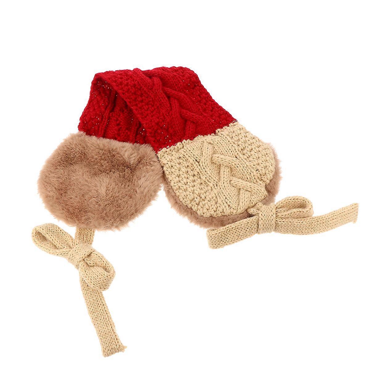 Warm Earmuffs Made of Acrylic Fibers for Winter Decoration with Assorted Color Bright Design