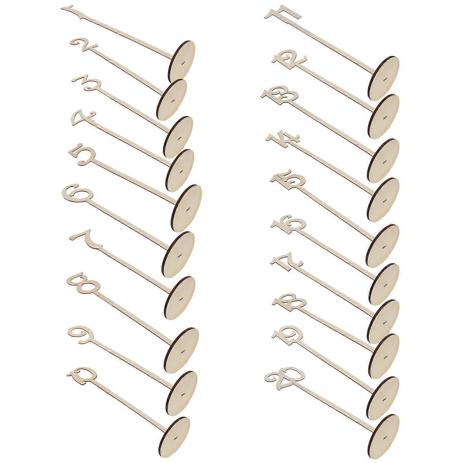 Elegant Wooden Table Sticks Set for Weddings, Parties, and Events – Lightweight Natural Beige Decor for Receptions, Anniversaries, and Celebrations