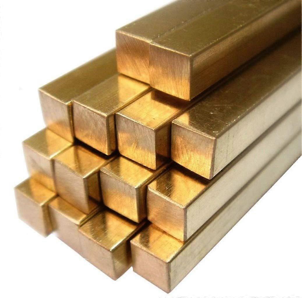 H59 Square Brass Bar, Cross Section Size 1 x 1 x 20 x 20 mm, Length 200 mm, 1 Piece (1 x 1 x 200 mm) / 14 x 14 x 200 mm
