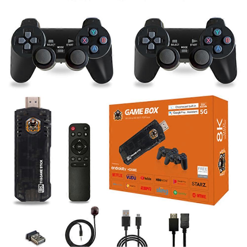 Portable Small Game Stick with 2 Gamepad Household High-Gain Medias Player Gift for Friends Family
