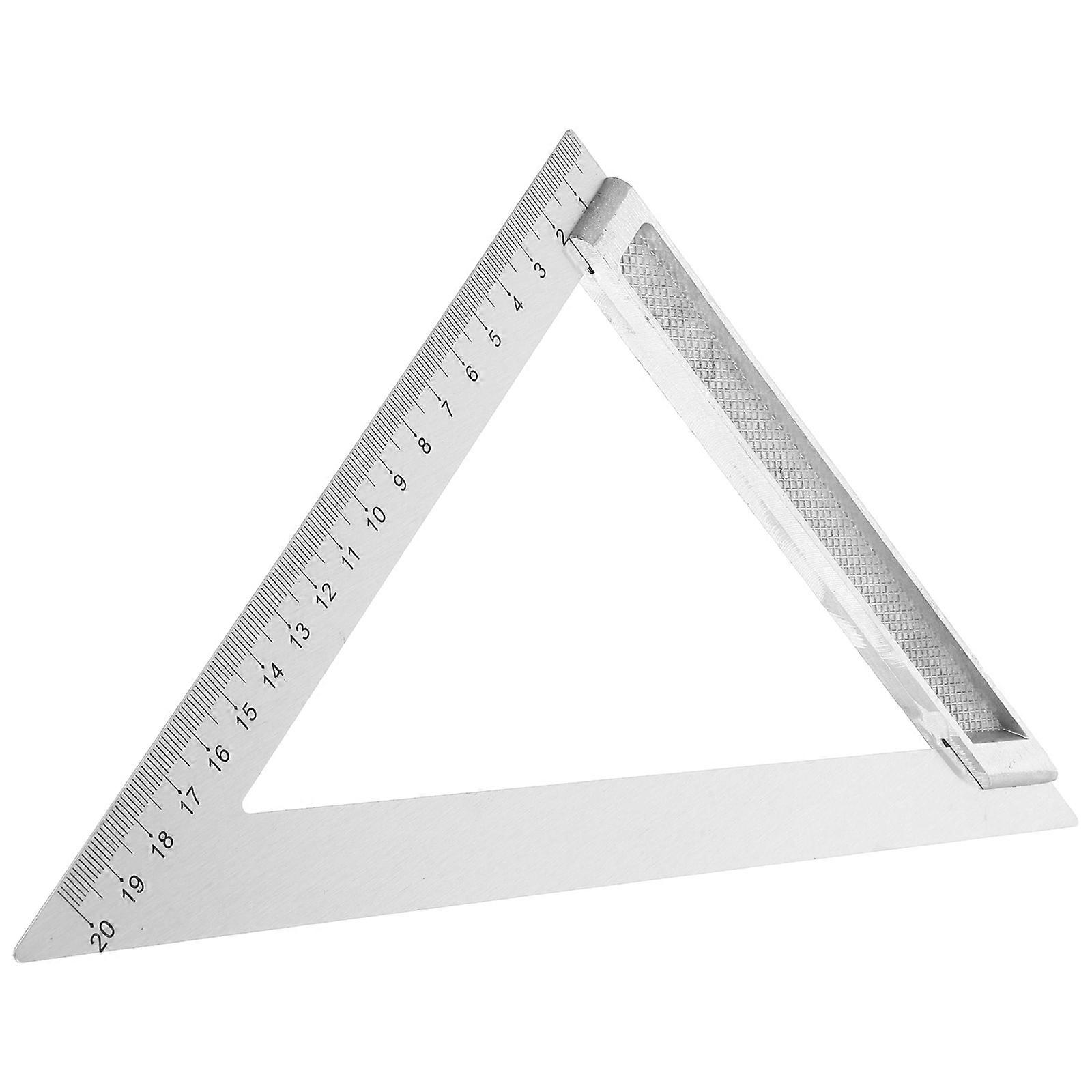 Triangle Square Ruler with Wide Base for Woodworking, Crafting & Layout Tasks – Precision Measuring Tool for Accurate Right Angle Measurements