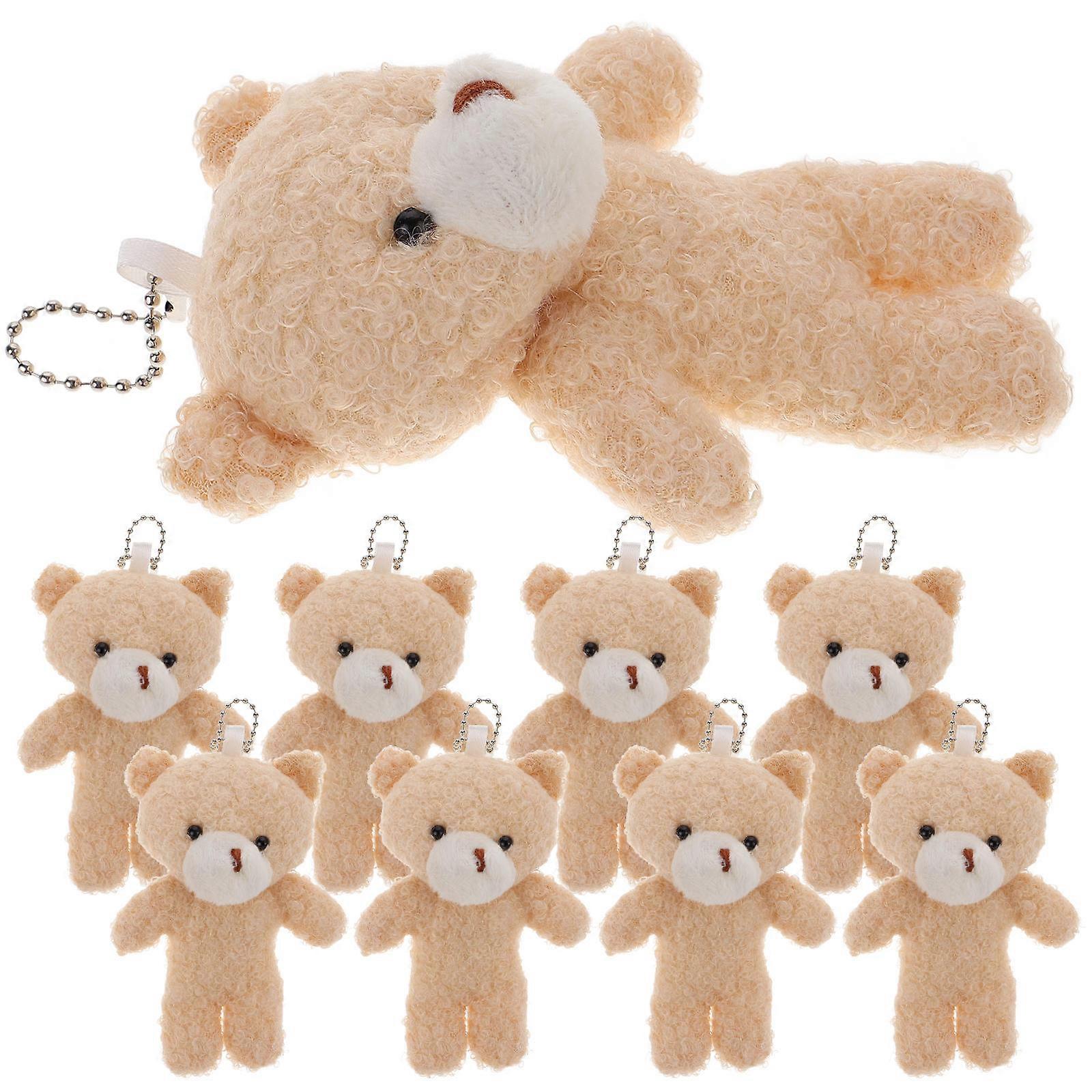 Lovely Mini Bear Figurines 10Pcs Bear Shape Dolls For Personalization And Decoration Events With DIY Capability In Beige