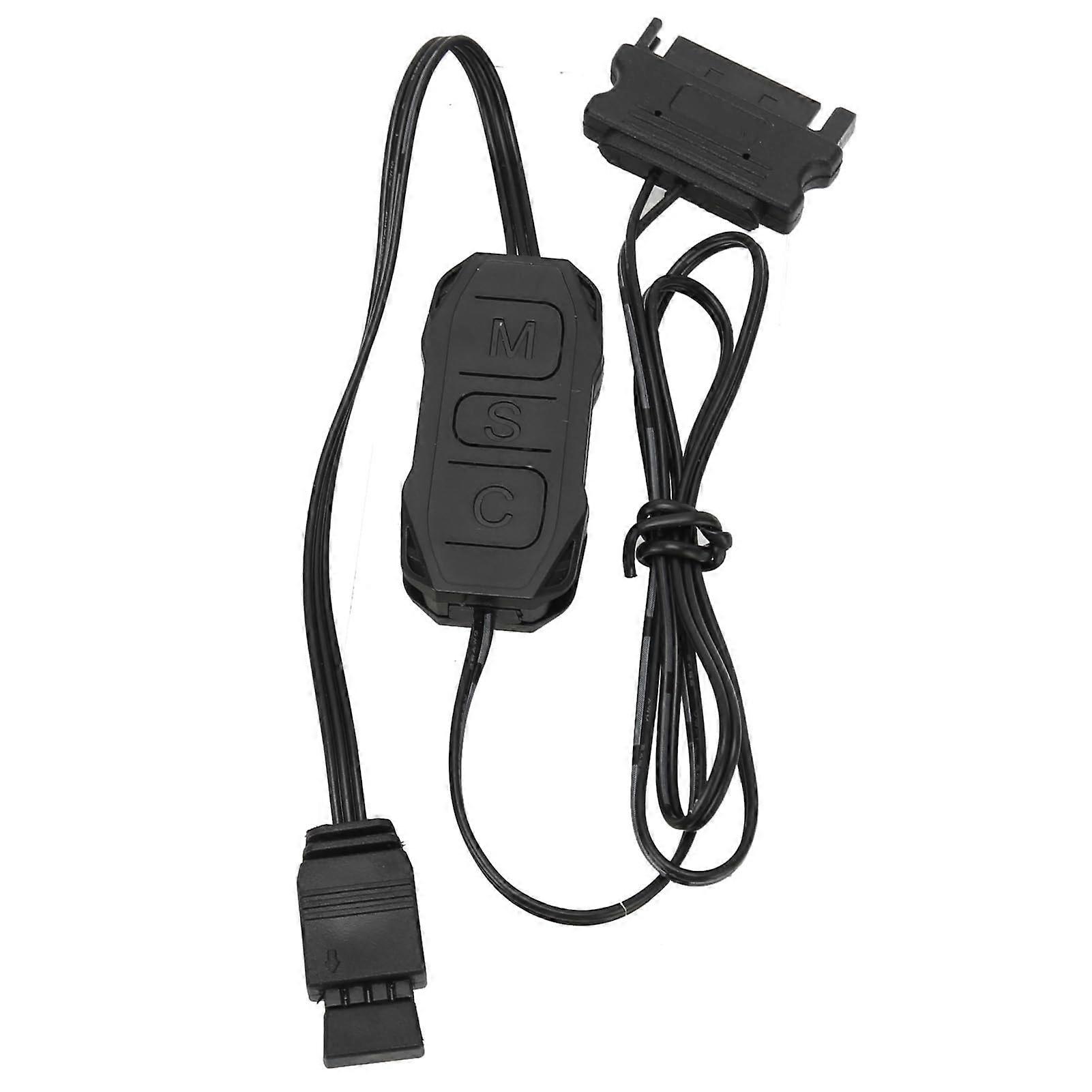 5V 3 Pin RGB Controller for Case Fans and Air Coolers, Multiple Lighting Modes, High-Quality ABS, Easy Installation