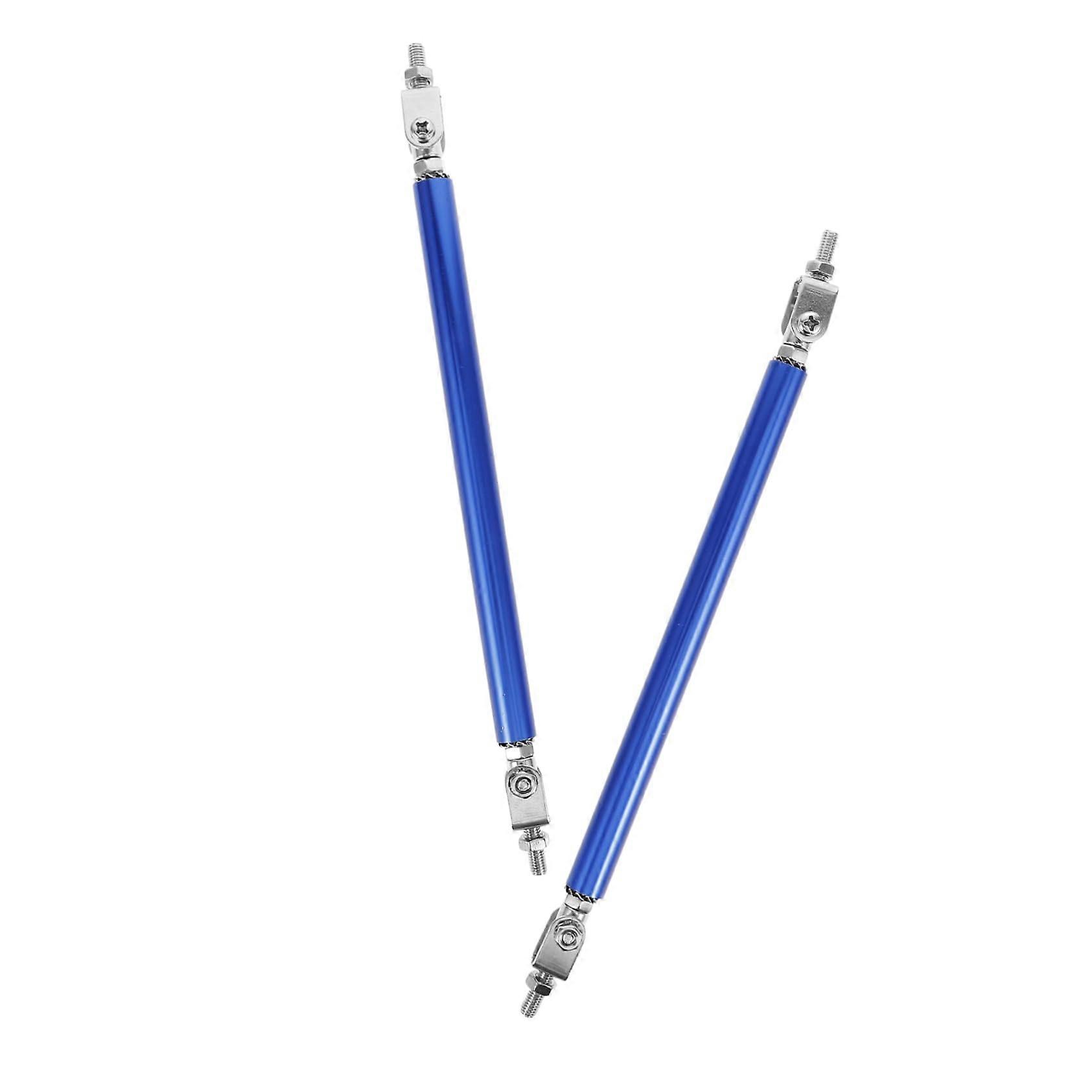 1 Pair Car Modification Track Rod End Support Front Splitter Rods For Universal Fit Blue