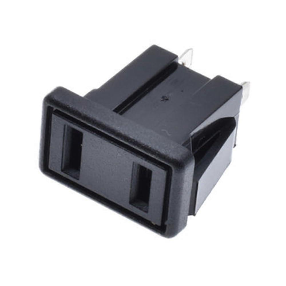 AC Socket 10A 250V / 15A 125V Black Power Plug 1 Piece