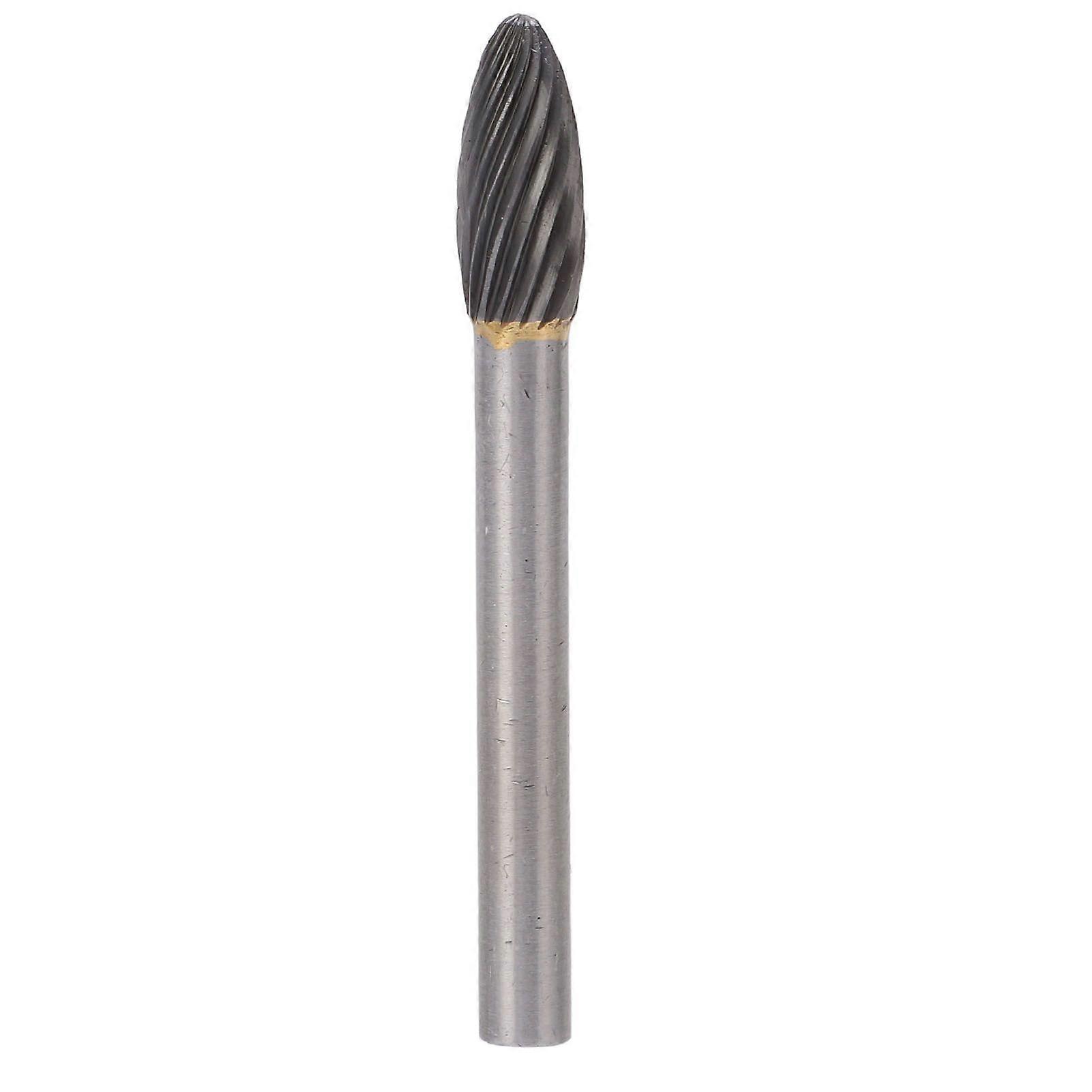 Single cut carbide rotary file for die grinder aviation tool