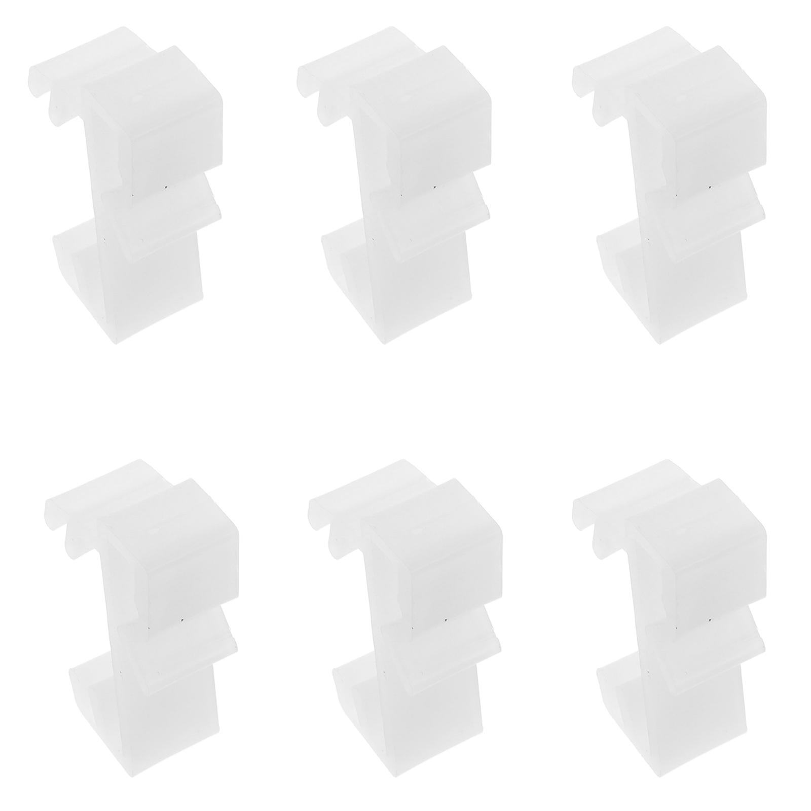 10pcs Plastic Vertical Blinds Clips for Valance Holder – Easy Installation Replacement Parts for Home or Office Windows – Low Maintenance Window