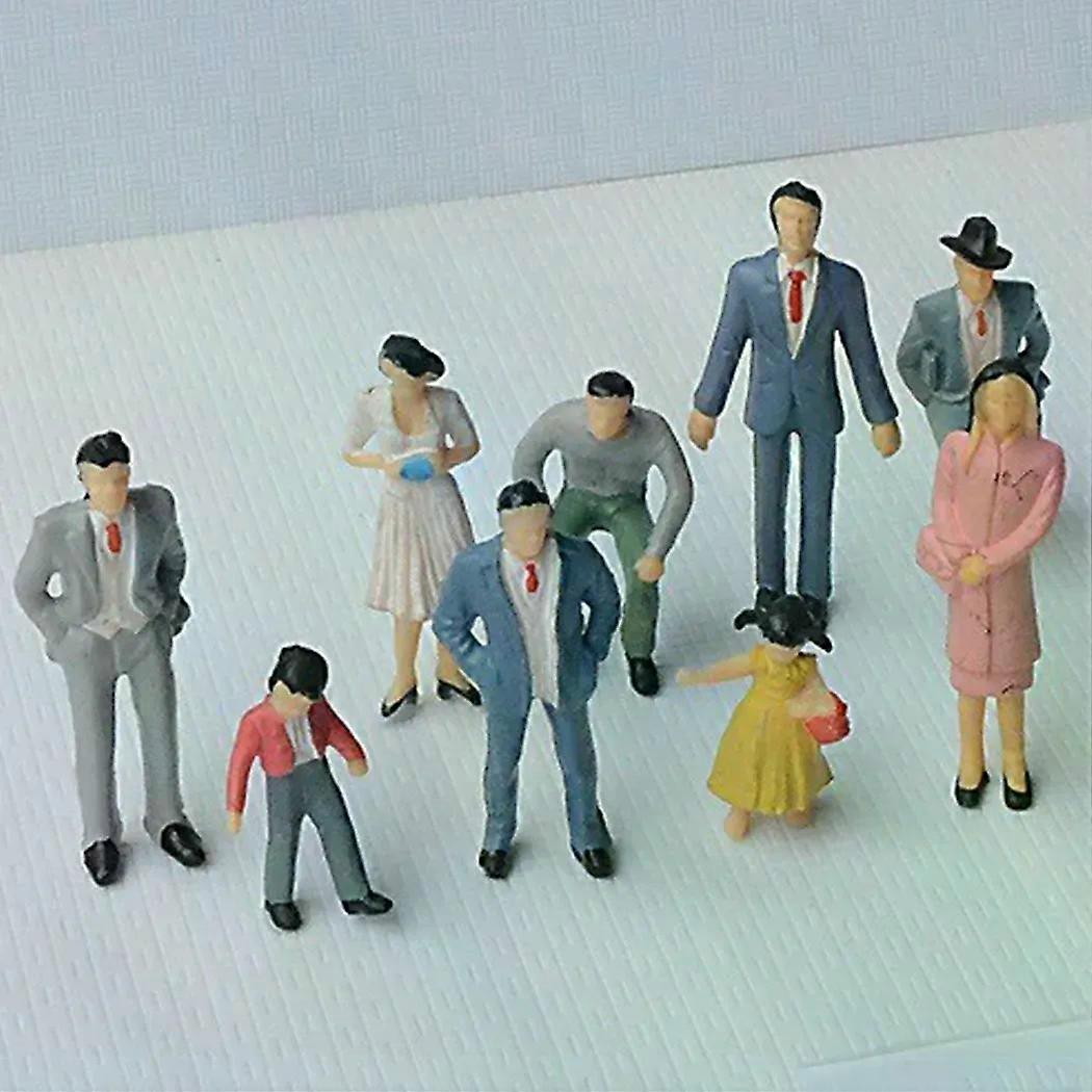 100*Model People Figurines Plastic Miniature Building Scale Human Model Model Landscape Layout Drawing