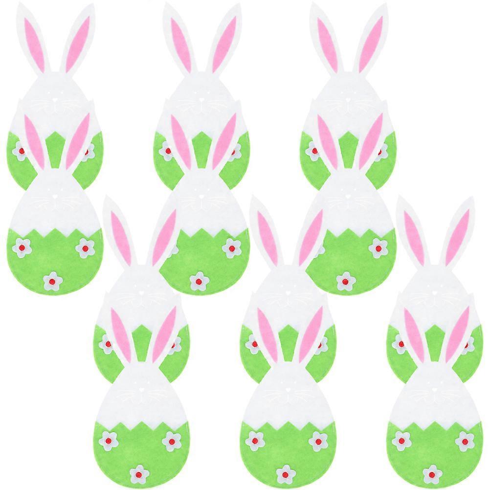 Here's a polished and engaging product description based on your input:

 

**12pcs Adorable Easter Bunny Cutlery Storage Bags – Compact Fork Pouches