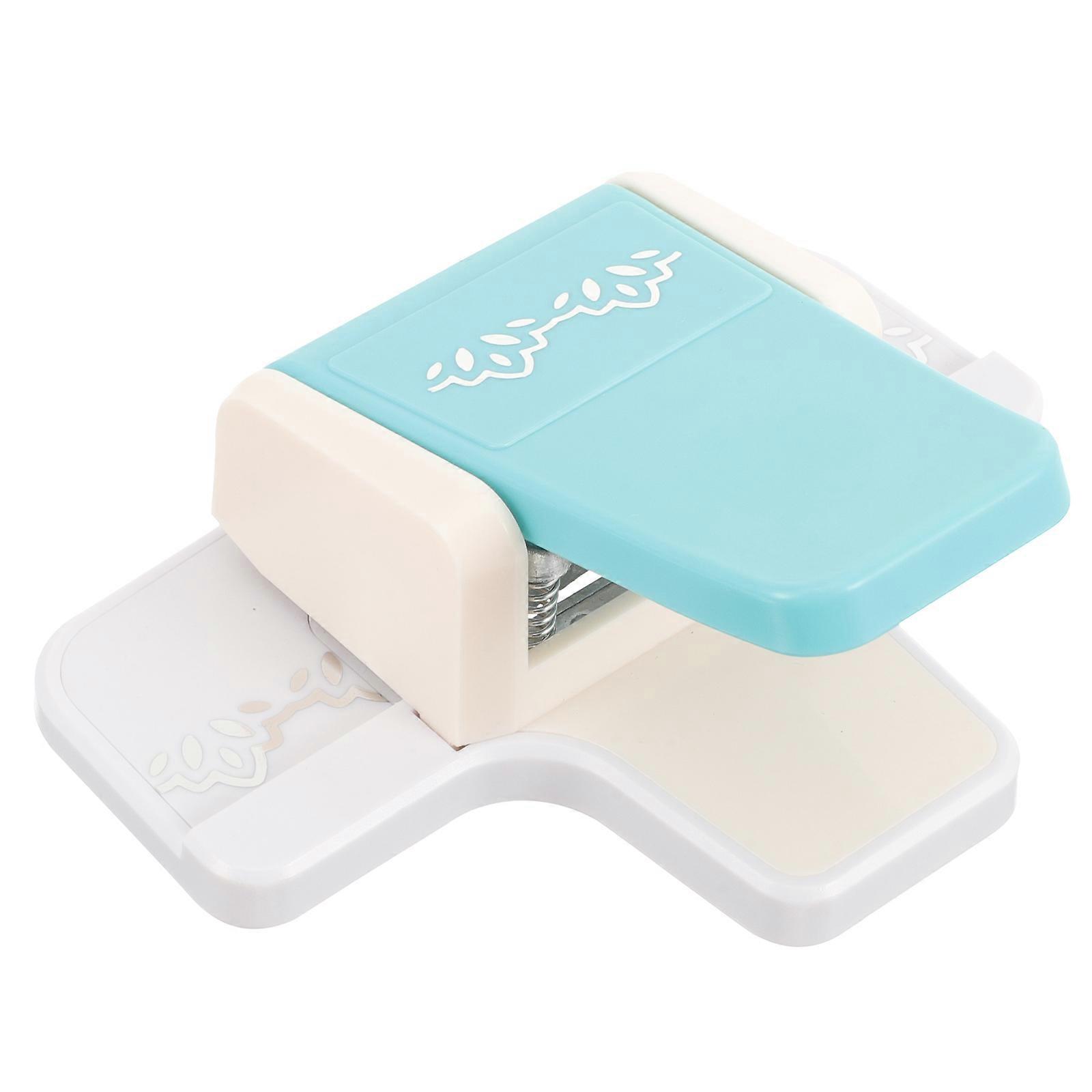 Reusable Paper Punch for DIY Craft with LaborSaving Design and Neat Edges White ABS Alloy 3.5 x 2.1 inches