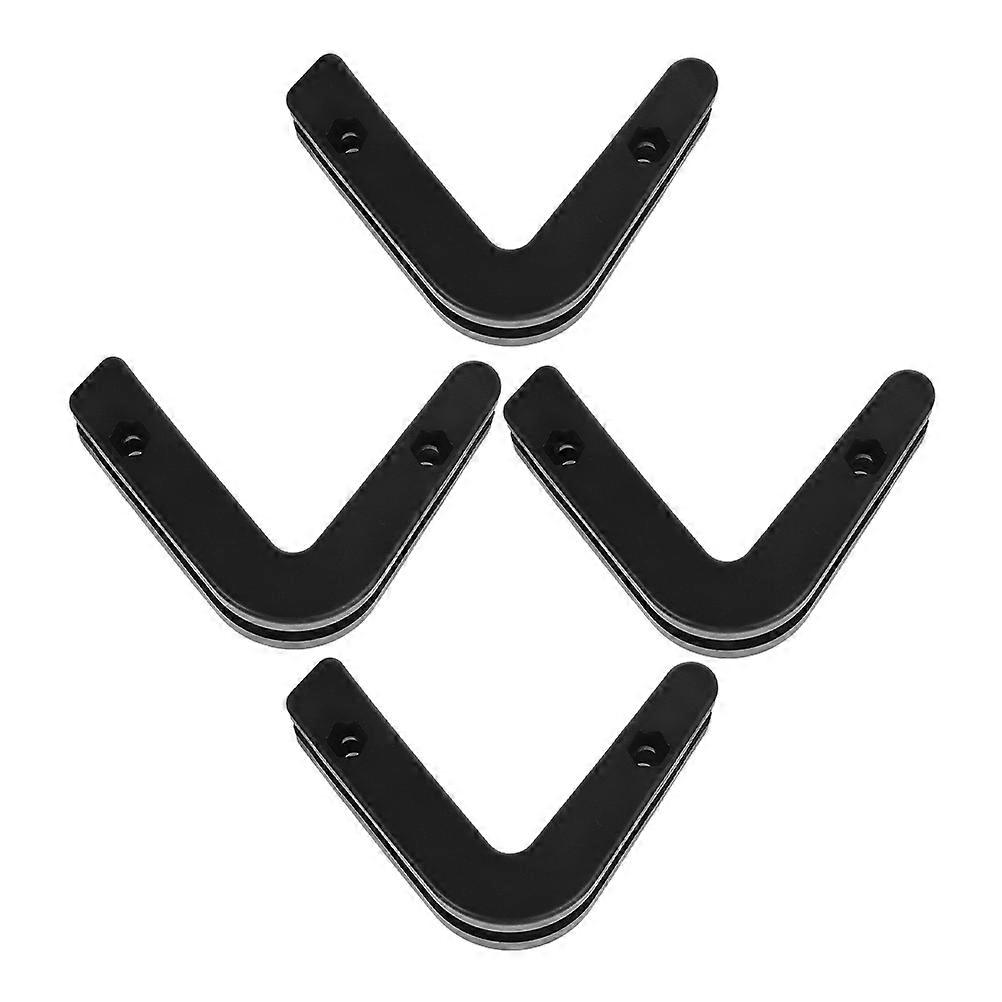 4pcs Wall Mount Barbell Rack, Heavy Duty PP Material, Durable & Easy to Clean Weight Bar Holder for Home Gym Storage Organizer