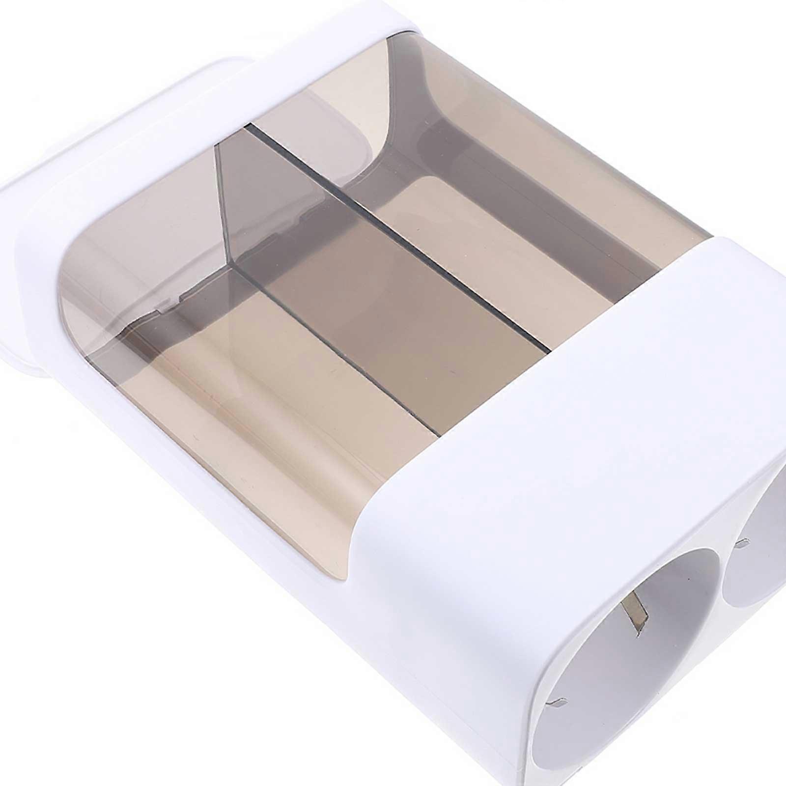 Cup Storage Rack For Home Use Wall Mounted Paper Cups Holder White Minimalist Design Easy Access 1Pcs