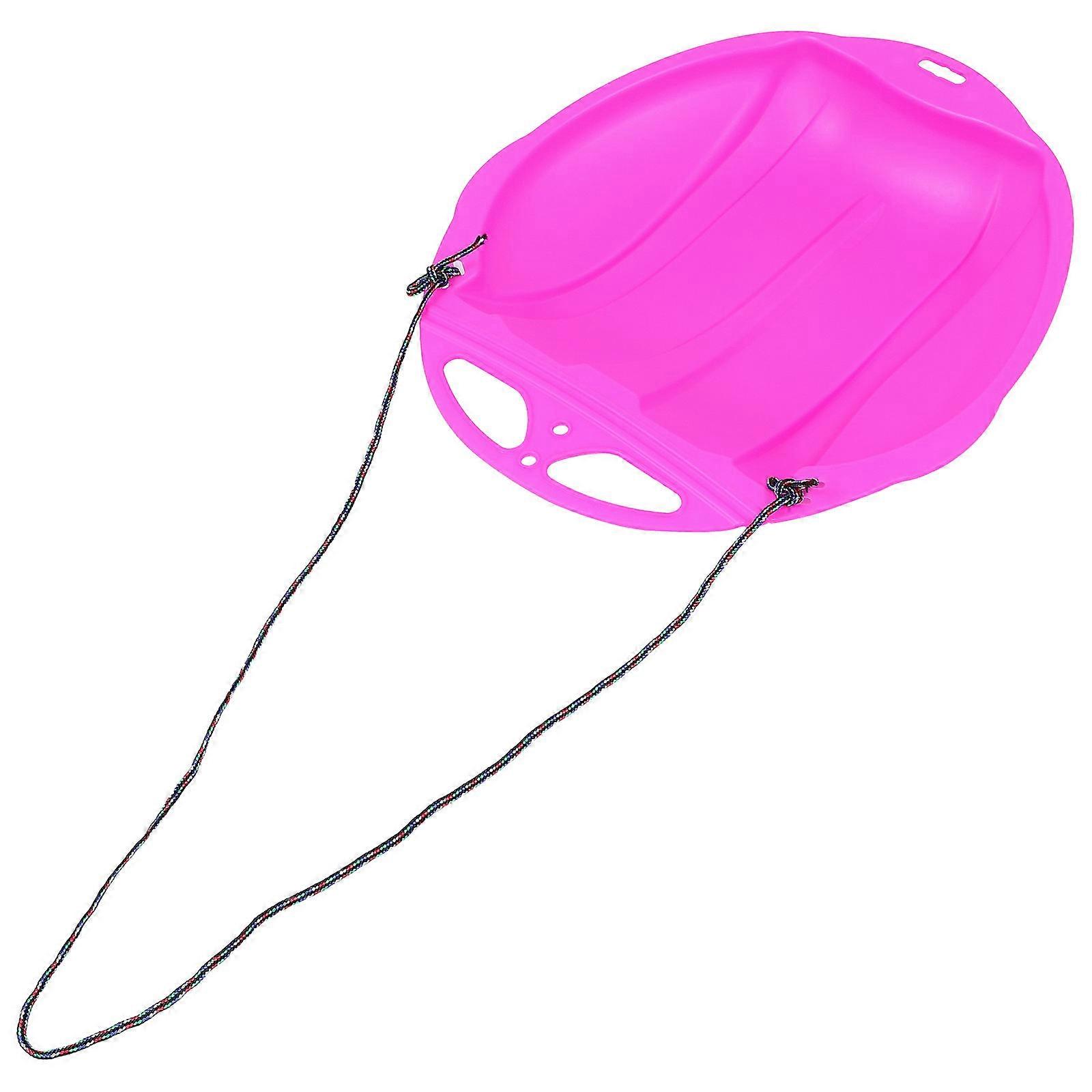 Kids Sled Board For Snow Skiing And Ice Skating With Thickened Design In Pink 1Pack