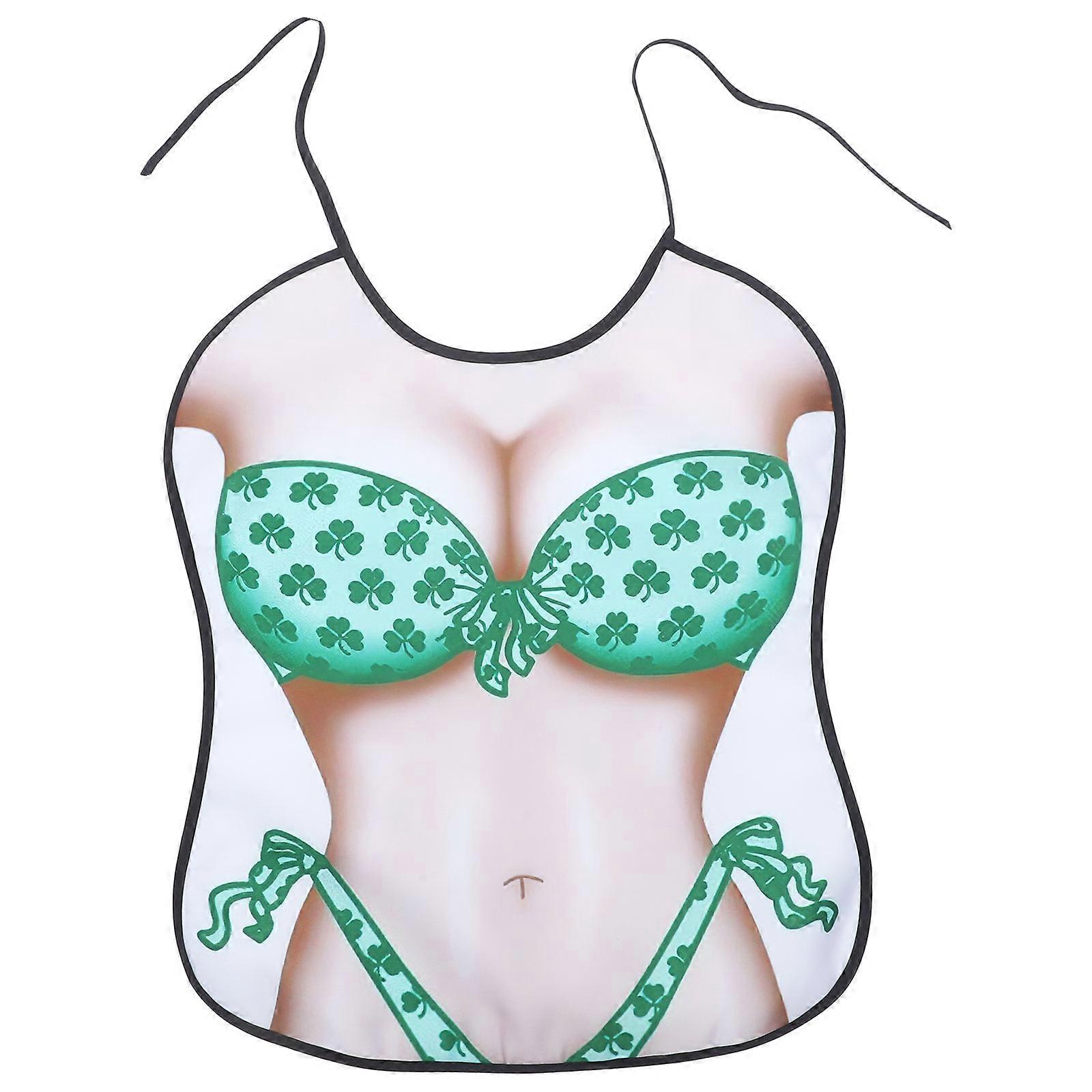 Creative Adult Bib Funny Apron For Mealtime Use Easy To Wear And Remove Durable Material 1Pcs