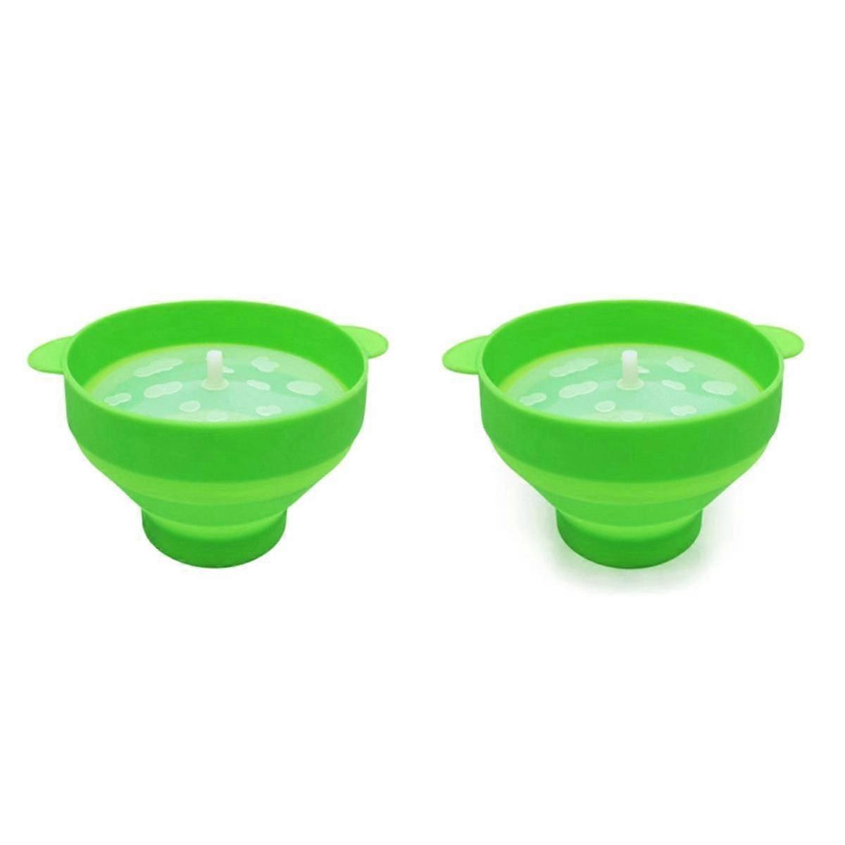 High Quality Microwave Popcorn Bowl Bucket Silicone DIY Popcorn Maker with Lid Chips Fruit Dish Kitchen Easy Tools B