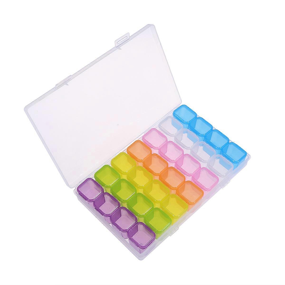 Square Design Clear Storage Boxes For Children And Adults With Multiple Uses 2 Pcs