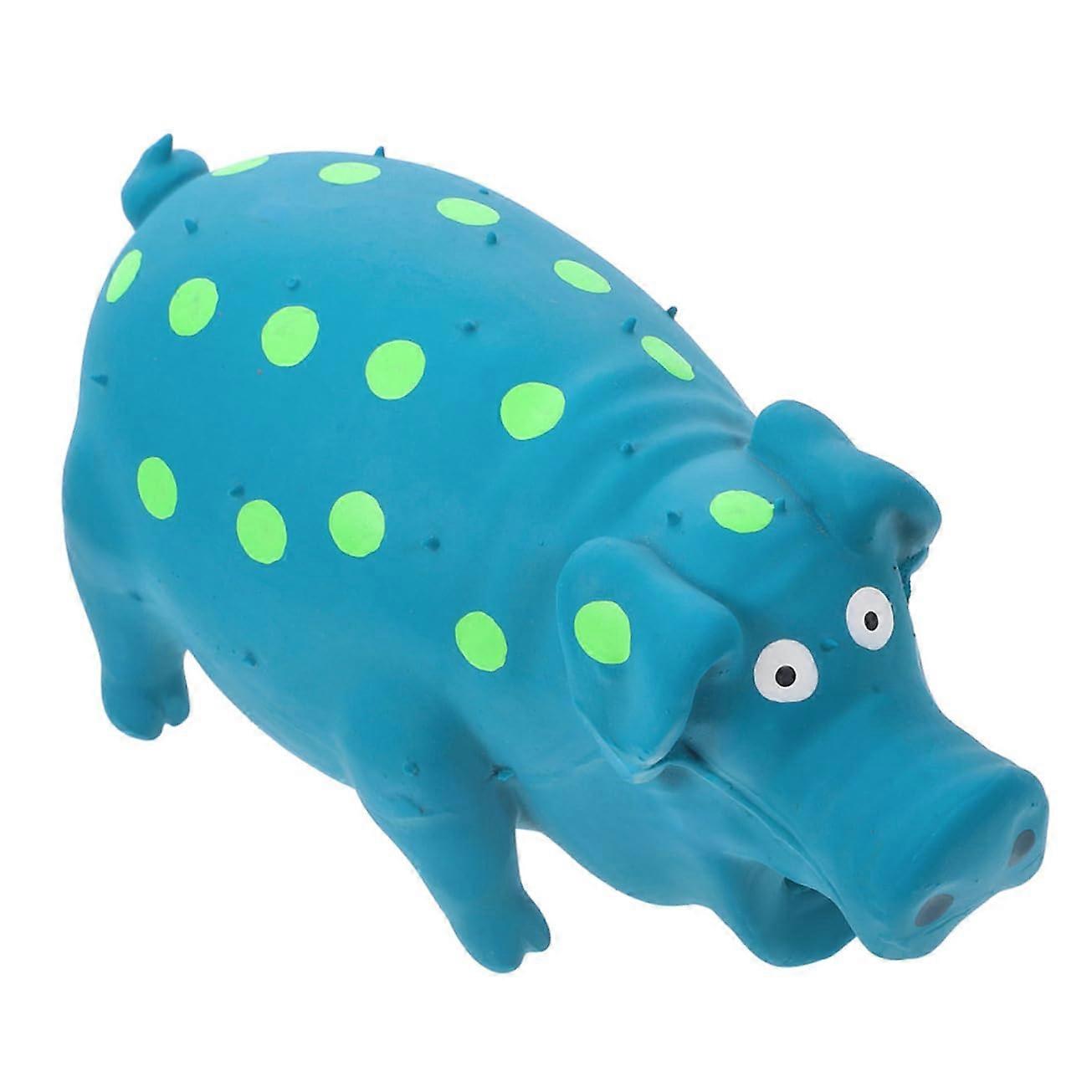 Latex-Schweinchen-soundspielzeug Squeaky Dog Toy For Large And Small Dogs And Puppies Latex Chew Toy Sky Blue