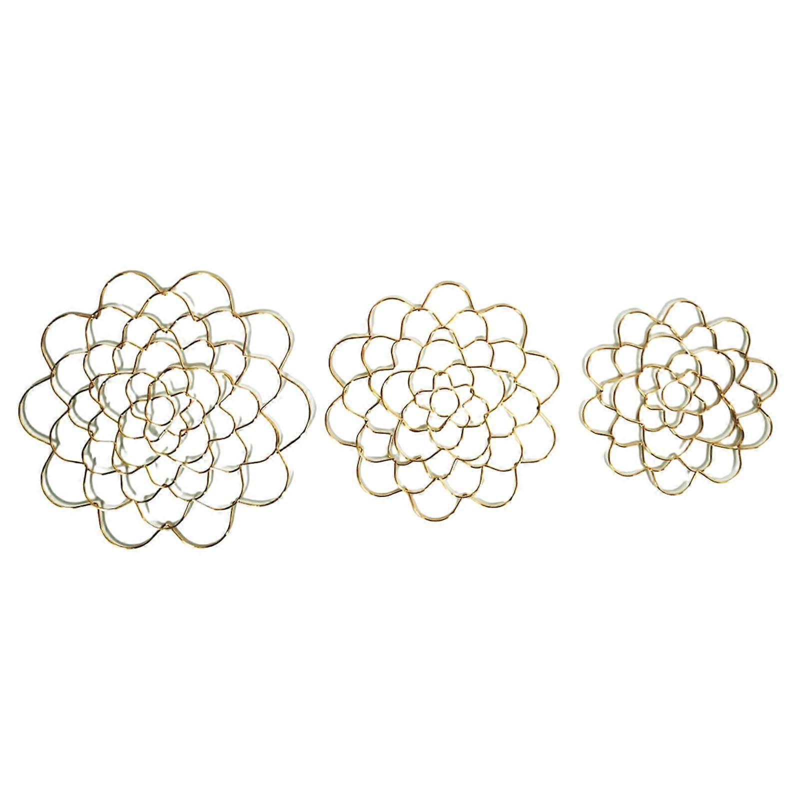 Stem Holder For Floral Arrangements Set Of 3 Gold Easy-To-Use Bouquet Holder For Design Projects