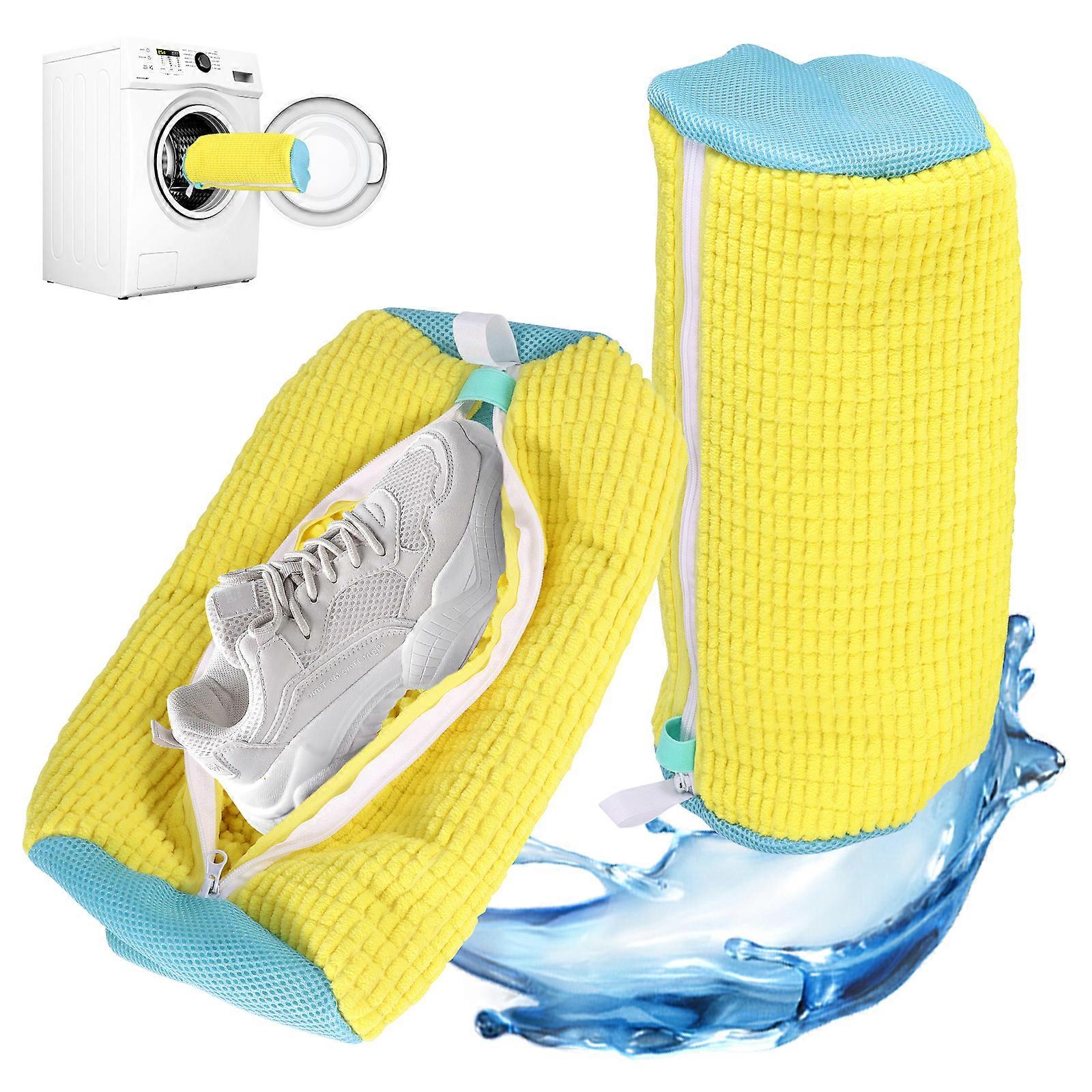2pcs Washing Machine Shoe Bags Yellow