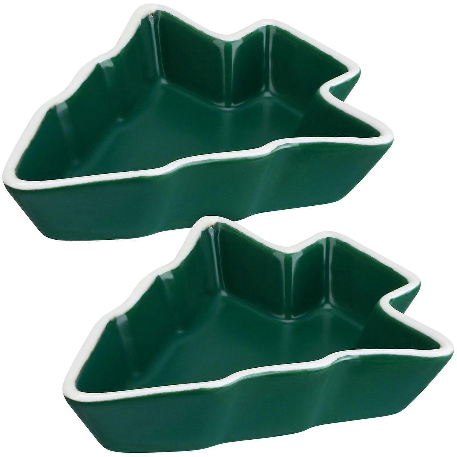 2Pcs Convenient Trays Snack Plates Dry Fruit Containers Candy Trays Multi-Function Dishes