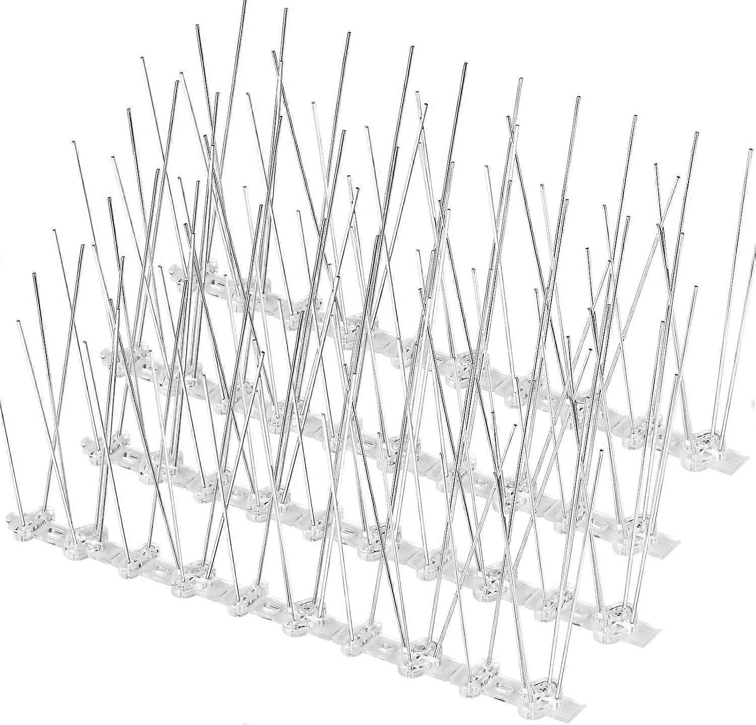 10 meter anti-pigeon spikes 4 rows in polycarbonate - quality solution for bird control