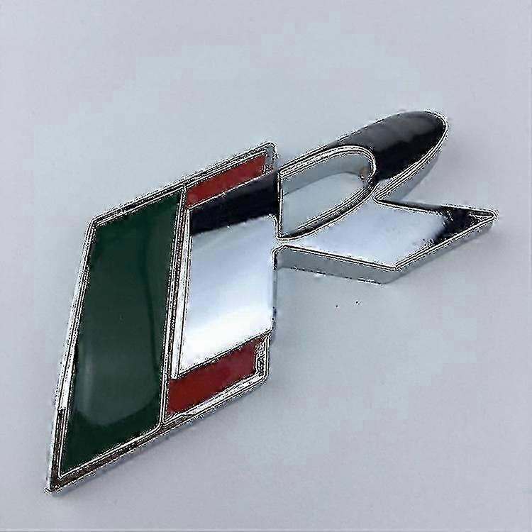 For Jaguar XF XKR XJL Rear Trunk Metal Emblem Badge R-Shaped Logo Silver Chrome Style Upgrade Accessory