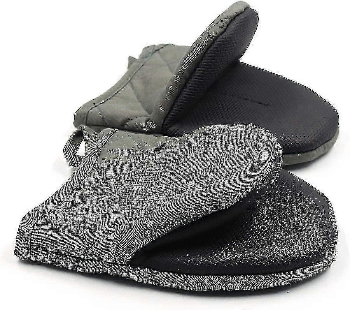Heat-Resistant Mini Oven Mitts, Pair for Safe Kitchen Handling