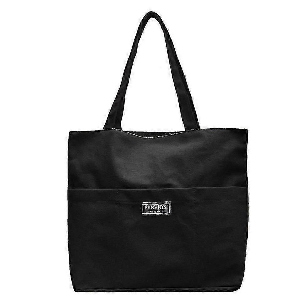Large Canvas Tote Bag - Utility Tote With 2 Front Pockets And Laptop Sleeves