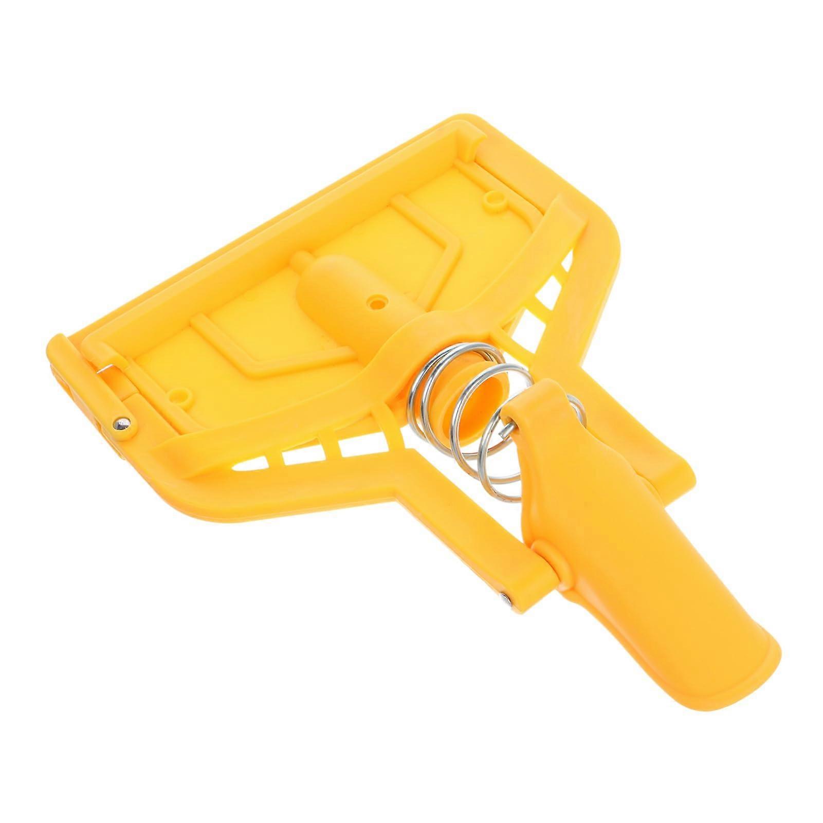 Mop Clamp Adapter Removable Mop Head Clamp Suitable for Cotton Mops Installation Ideal for Commercial Applications Durable and LowMaintenance Yellow