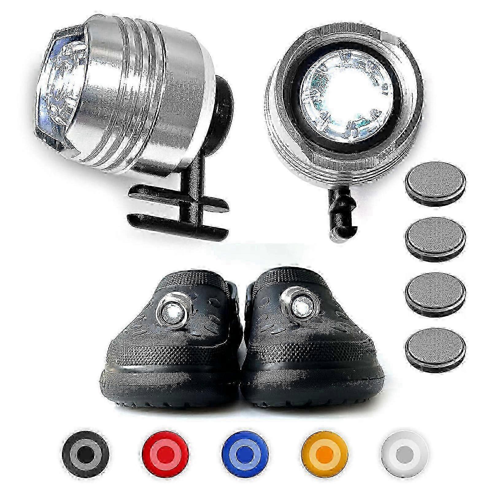 2pcs Headlights For Croc, Led Croc Headlights For Croc Shoes Ip67 W...
