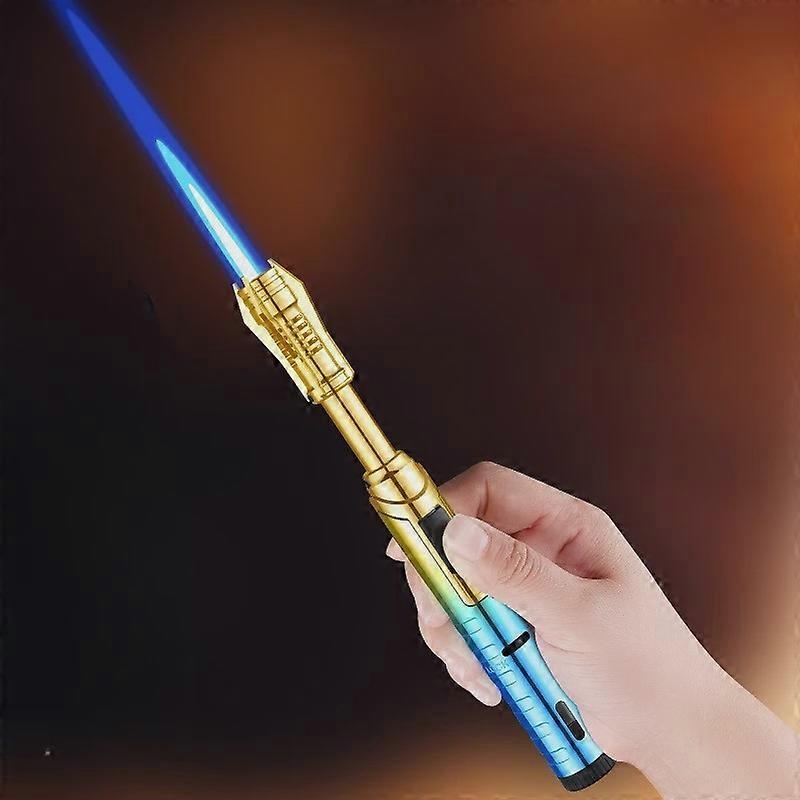 Lightsaber Butane Lighter, Refillable Lightsaber Lighter, Windproof Jet Flame Butane Lighter For Grill Bbq Candle Camping