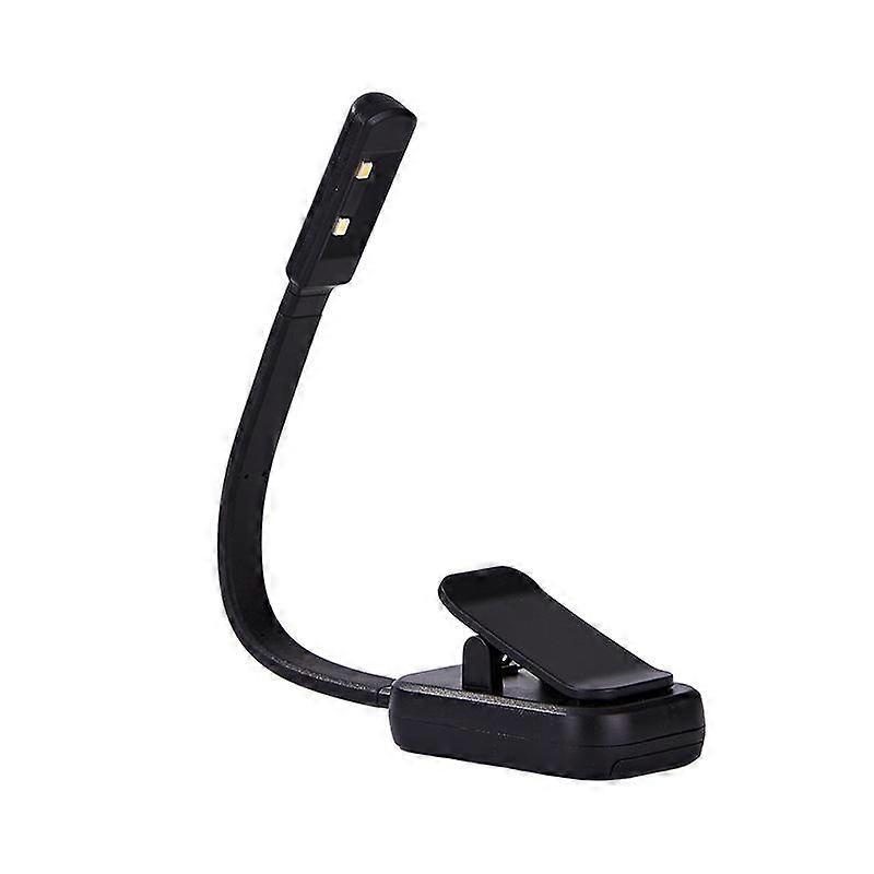Portable Book Clip Lamp Battery Model Black