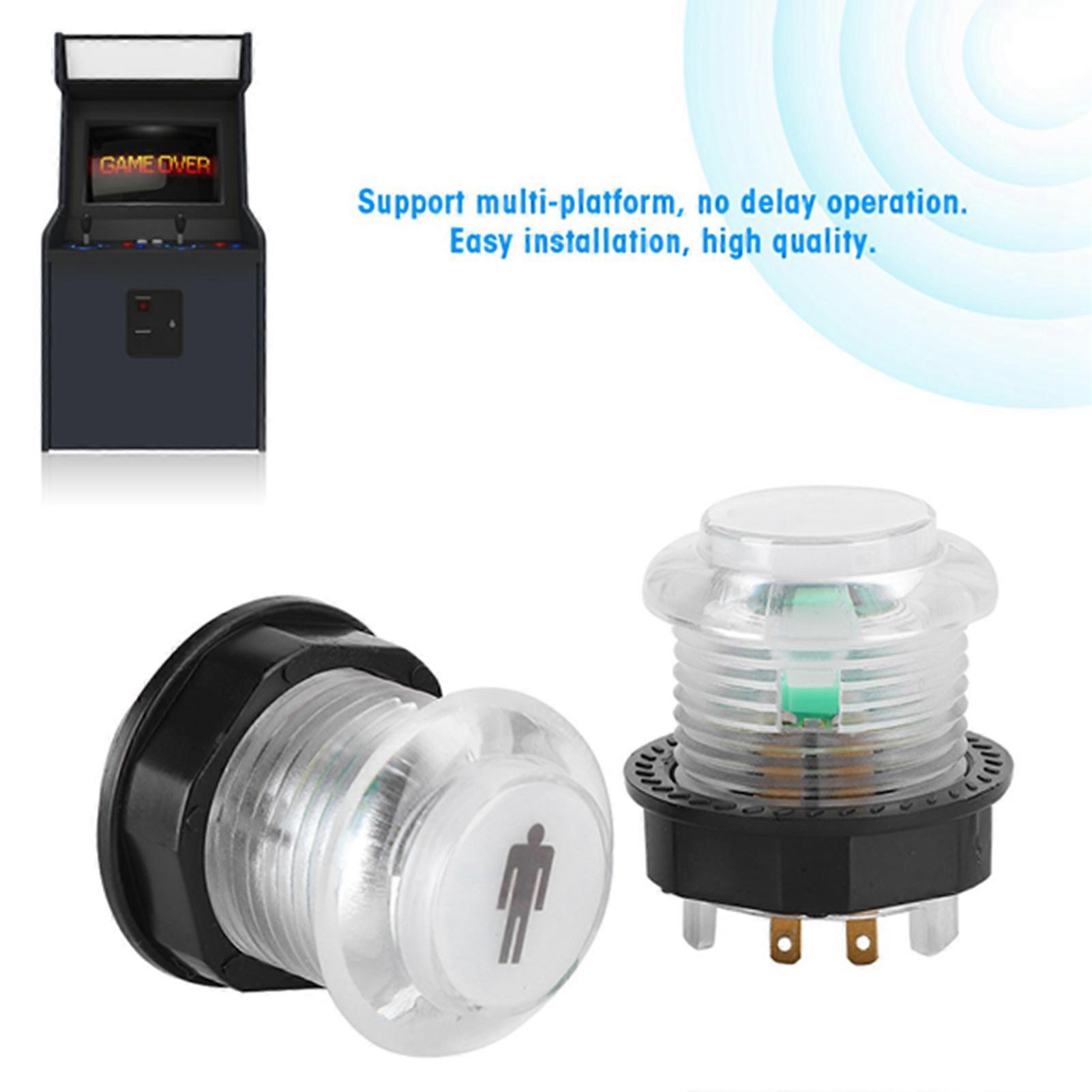 DIY Arcade Joystick Button Wire Kit Plastic Hardware Fighting Set 93g