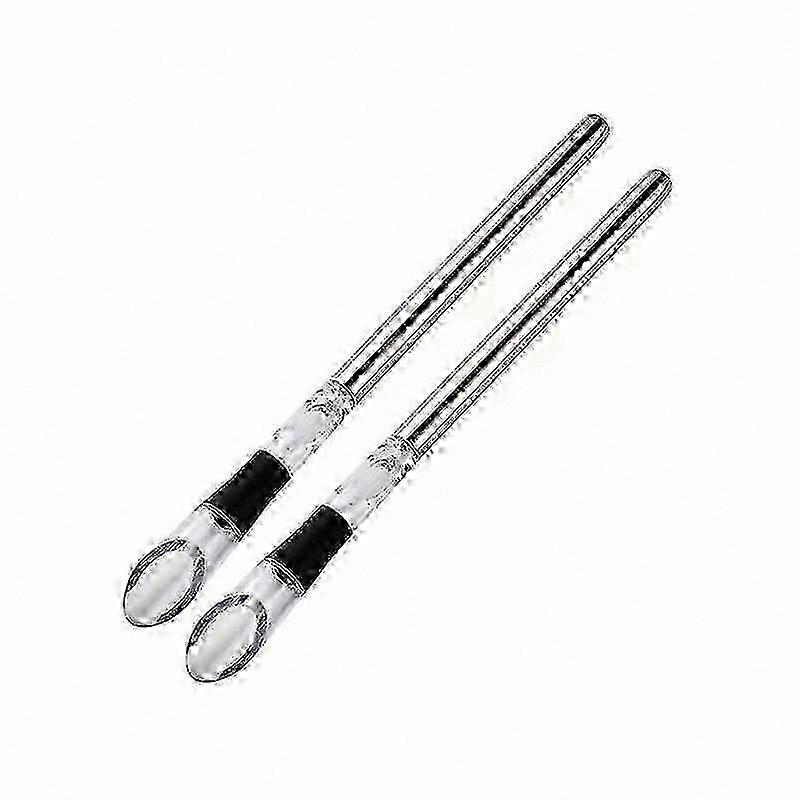 2-Pack Stainless Steel Wine Chiller Sticks with Aerator for Bottle Cooling and Decanting