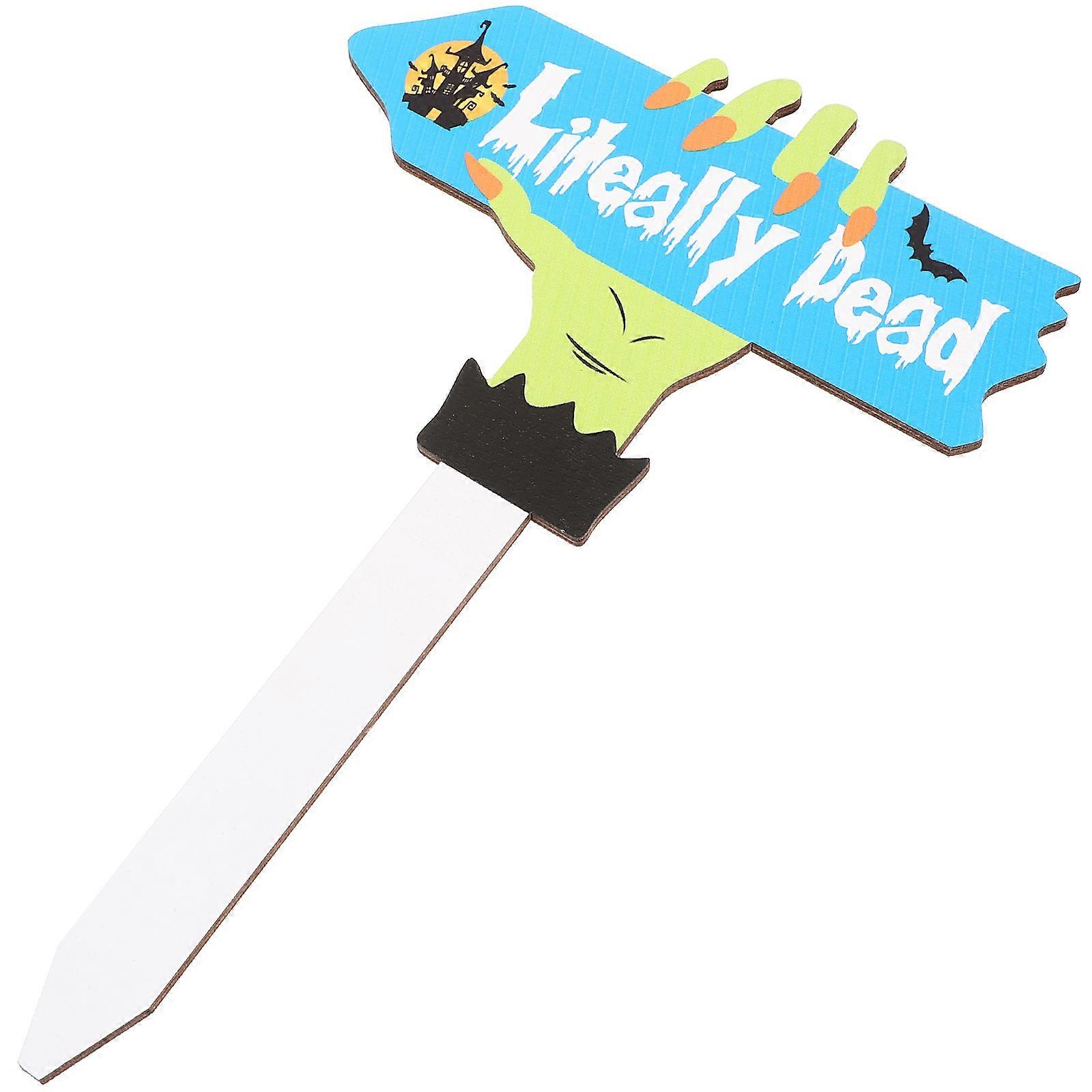 Halloween Garden Stakes Durable Outdoor Decor Signs Lightweight Themed Decorations for Gardens Lawns Parties