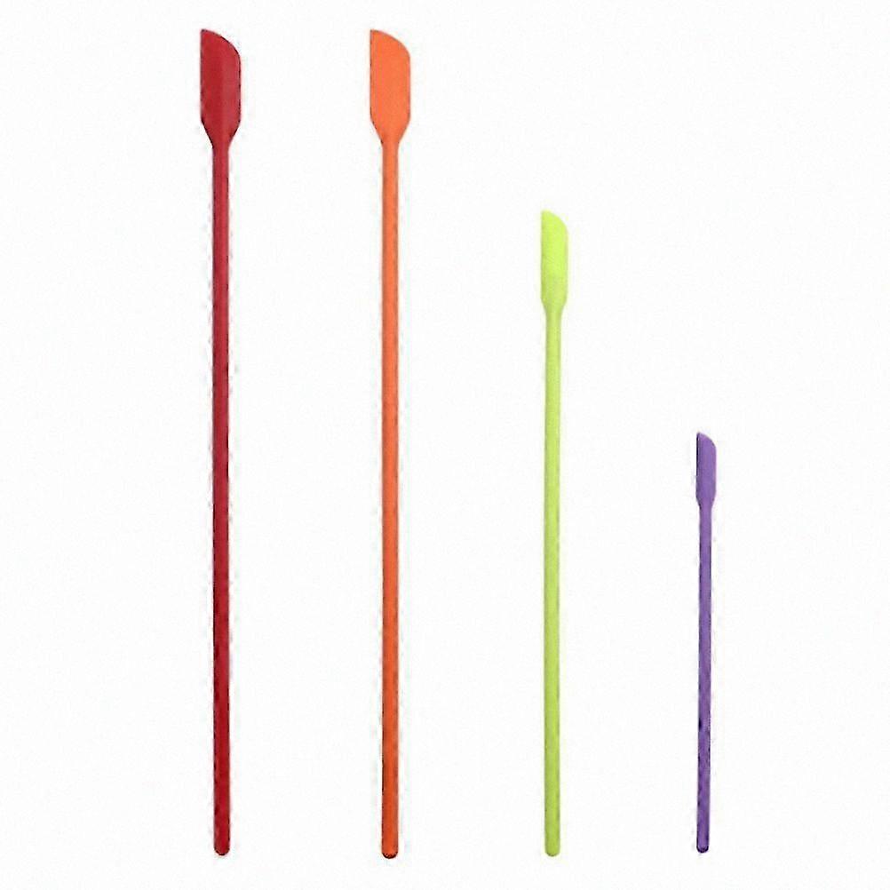 4-Pack Mini Silicone Scrapers for Makeup and Kitchen Use