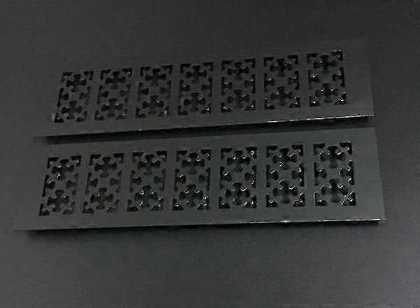 Snow Flower Grid Rectangle Aluminum Air Vent Grille Cover