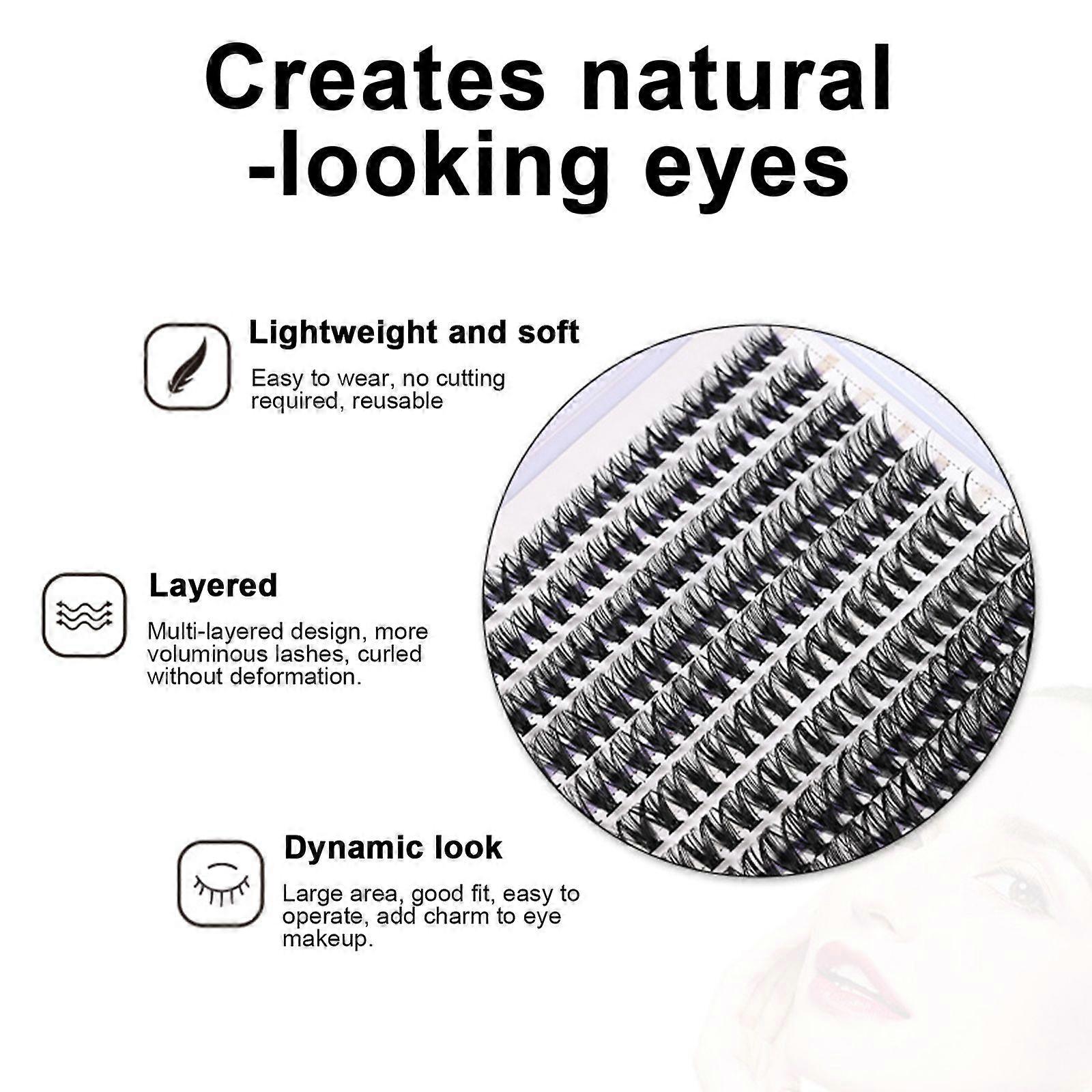 40D False Eyelash DIY Segmented Eyelash Set Volume False Eyelashes