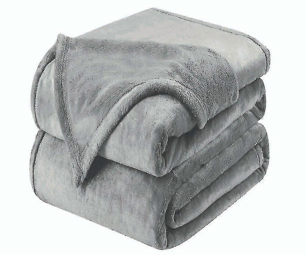 Soft and Comfy Faux Fur Blanket, Plush mink-style fleece throw for Bed, Sofa, Double and King Size