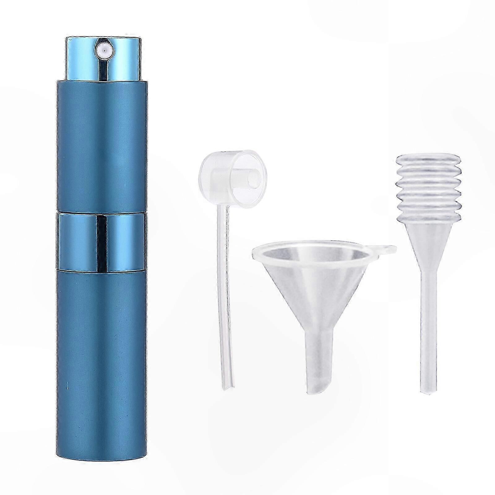 Mini 8ml Refillable Perfume Bottle with Rotary Spray, Portable Empty Atomizer for Fragrance Storage and Travel