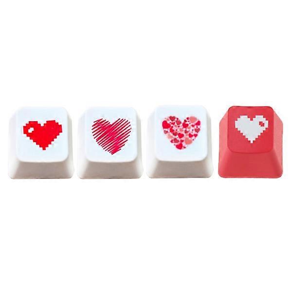 Gaming Keyboard Keycap PBT OEM R4 Direction Keys for Mechanical Keyboard Replacement Part Keys Heart-shaped