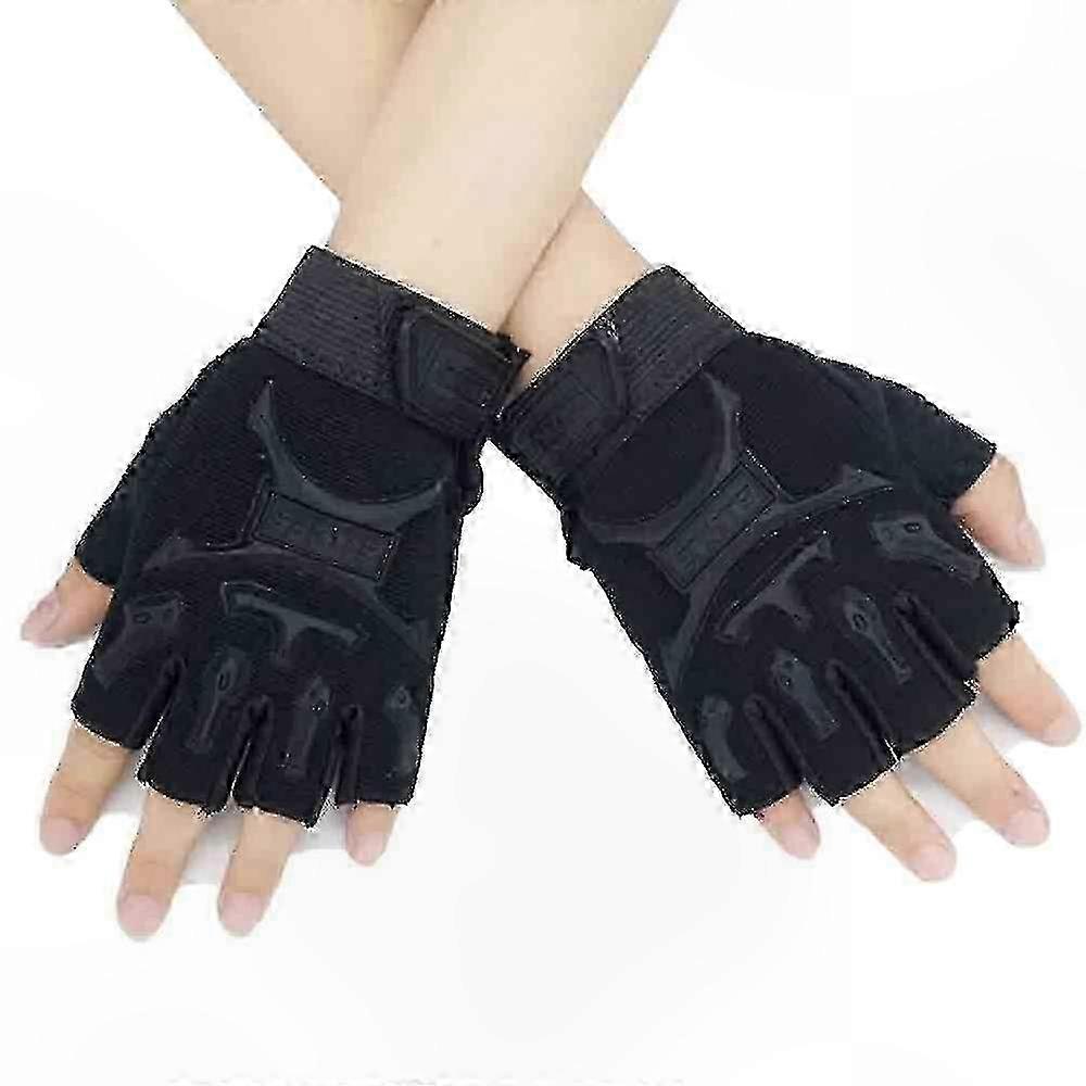 Kids' Half Finger Gloves for Sports - Non-Slip and Breathable Design
